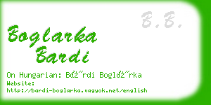 boglarka bardi business card